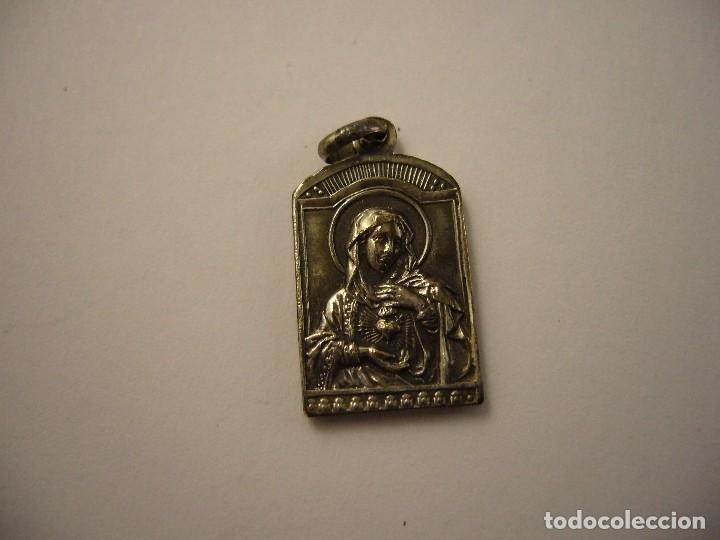 Antig&uuml;edades: Medalla religiosa virgen - Foto 1