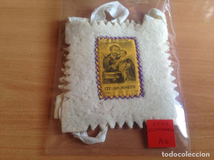 Antig&uuml;edades: ANTIGUO Y RARO ESCAPULARIO EN TELA - Foto 1