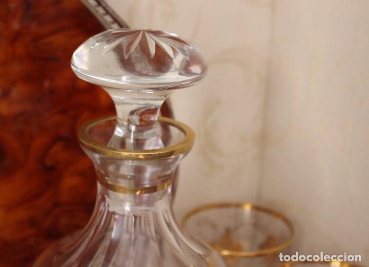 Antig&uuml;edades: BOTELLA CON 6 VASOS SIGUIENDO MODELOS DE LA GRANJA - Foto 6