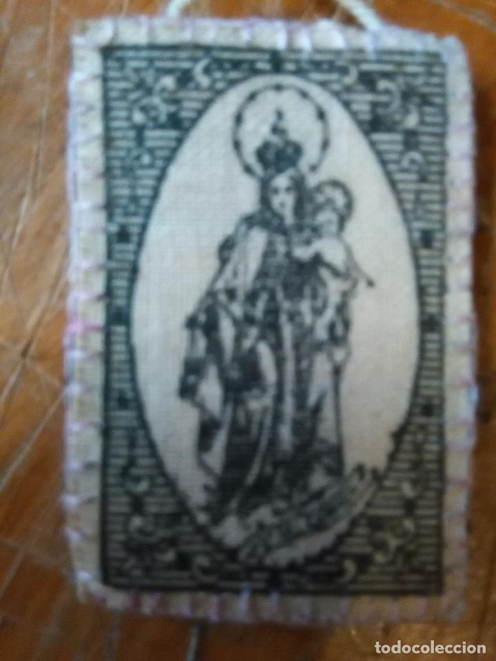 Antig&uuml;edades: ANTIGUO ESCAPULARIO VIRGEN DEL CARMEN - ESCAPULARIOS - Foto 2