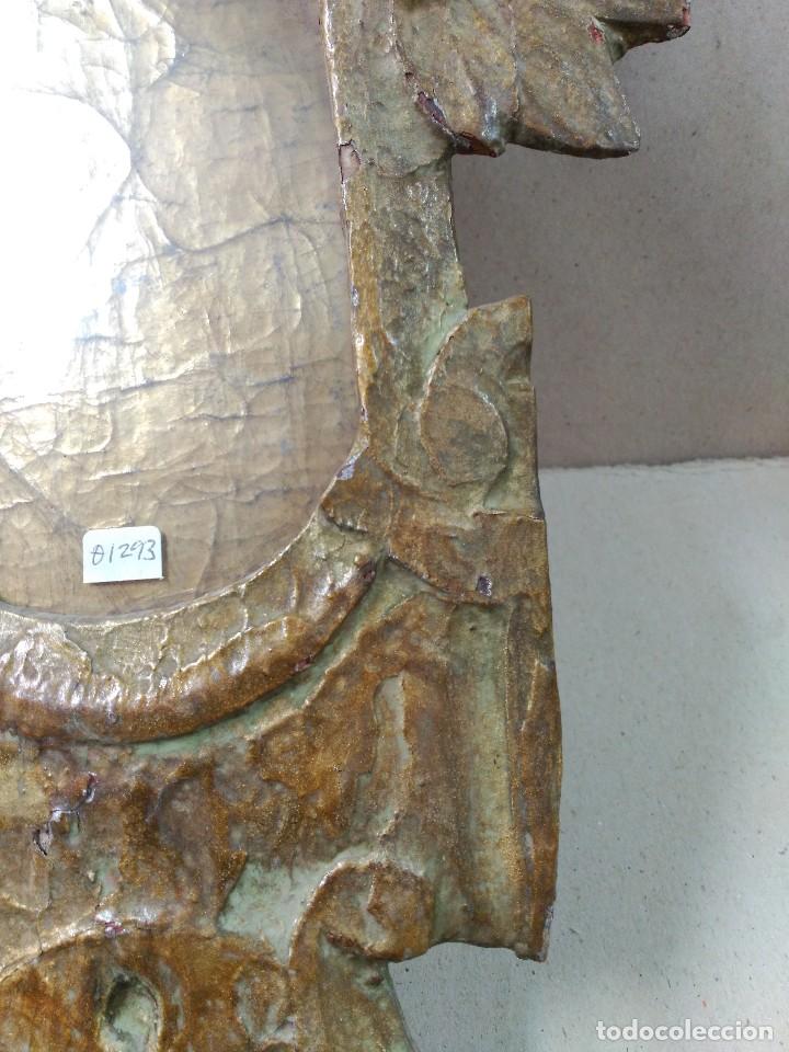 Antig&uuml;edades: CORNUCOPIA DE MADERA ESTUCADA Y DORADA, SIGLO XIX - Foto 9