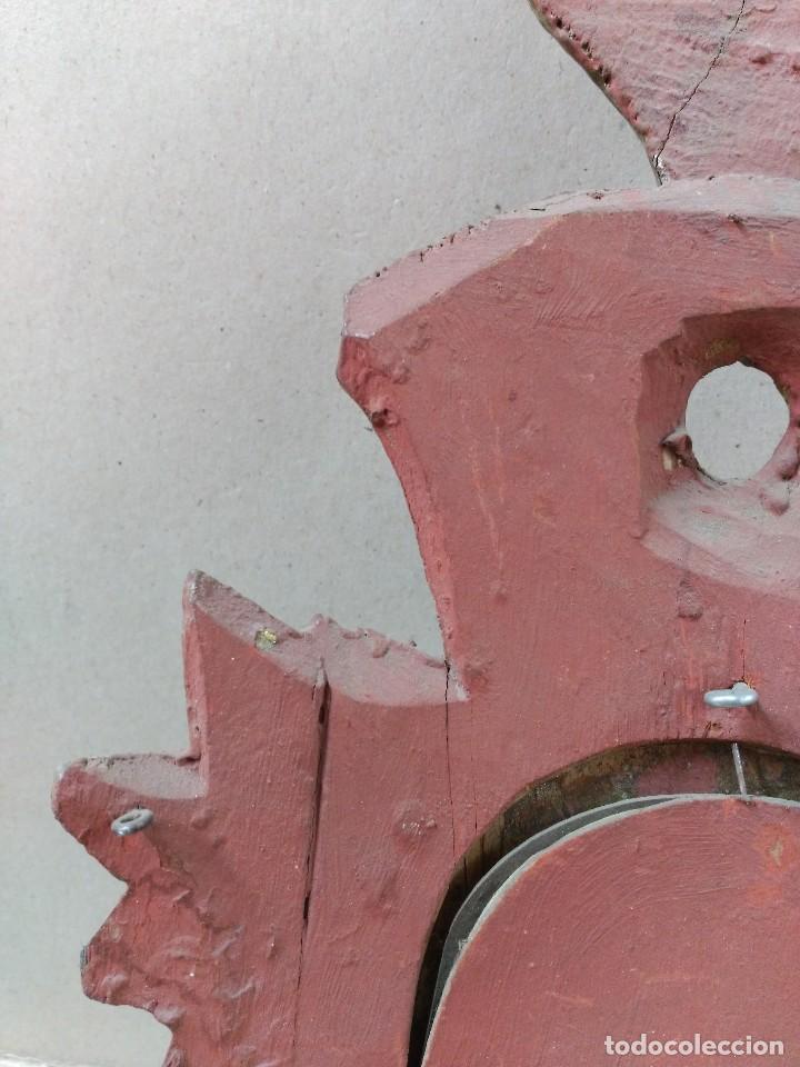 Antig&uuml;edades: CORNUCOPIA DE MADERA ESTUCADA Y DORADA, SIGLO XIX - Foto 14