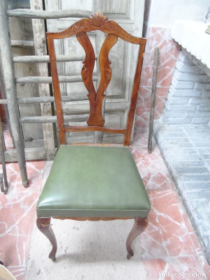 Antig&uuml;edades: 4 Sillas originales de los a&ntilde;os 60 - Foto 1