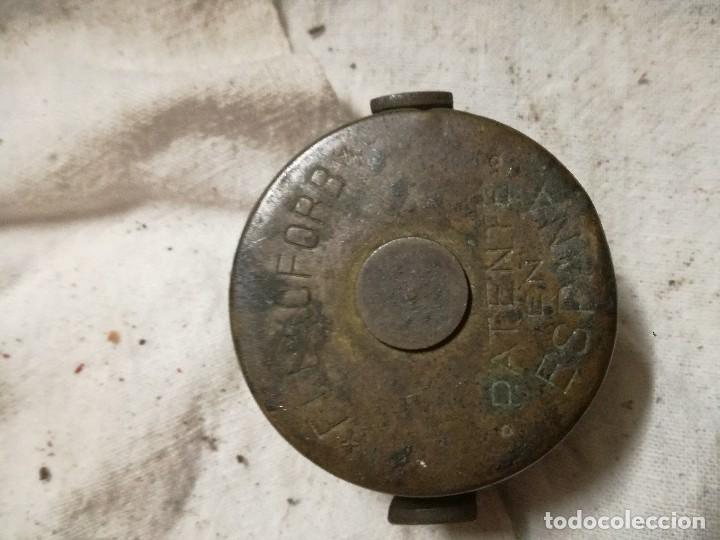 Antig&uuml;edades: METRO CENTIMETRO ANTIGUO DE METAL METALICO