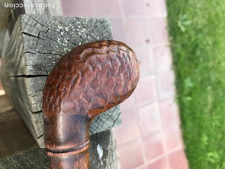 Antig&uuml;edades: Mango baston, bambu tallado - Foto 2