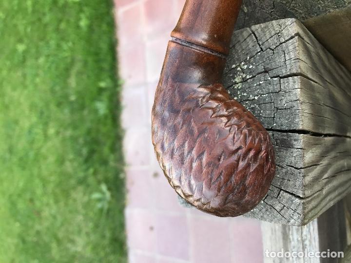 Antig&uuml;edades: Mango baston, bambu tallado - Foto 3