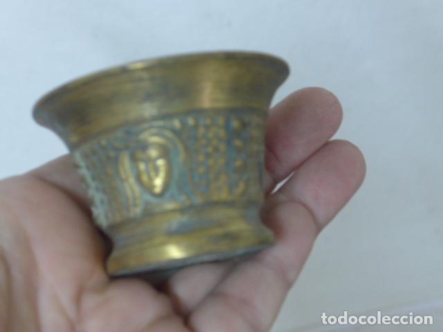 Antig&uuml;edades: Lote 4 mortero o almirez de bronce, peque&ntilde;os. - Foto 2
