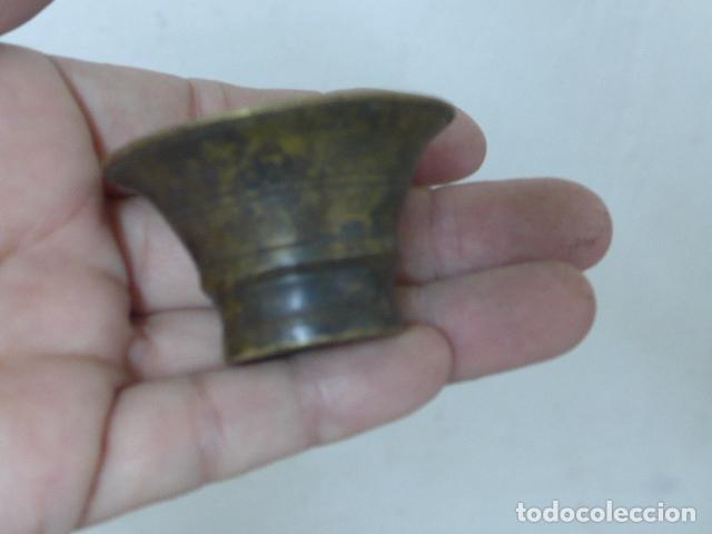 Antig&uuml;edades: Lote 4 mortero o almirez de bronce, peque&ntilde;os. - Foto 4