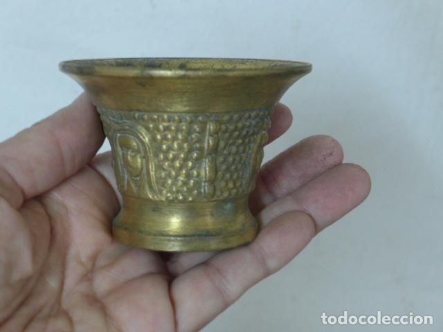 Antig&uuml;edades: Lote 4 mortero o almirez de bronce, peque&ntilde;os. - Foto 5