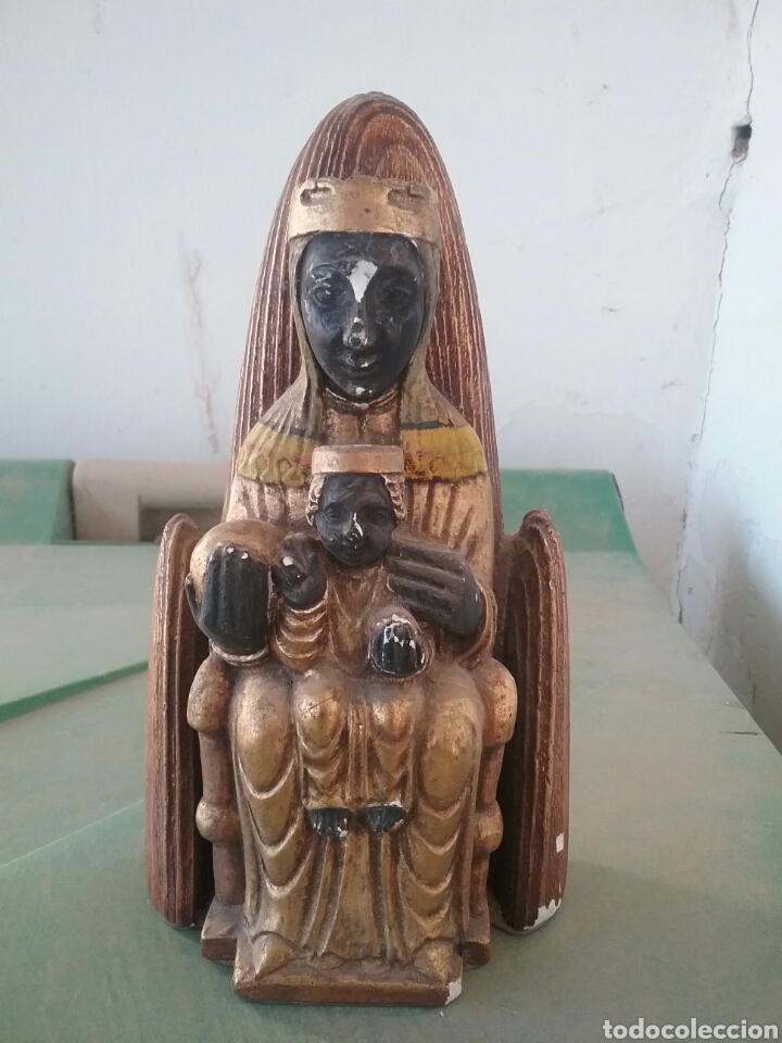 Antig&uuml;edades: Virgen de Montserrat, en escayola. - Foto 1