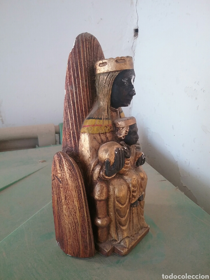 Antig&uuml;edades: Virgen de Montserrat, en escayola. - Foto 2