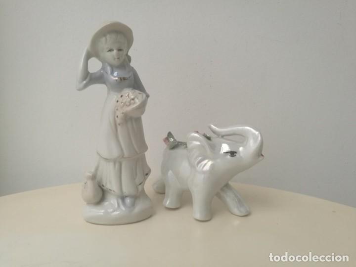 Antiguidades: Lote 2 piezas de porcelana