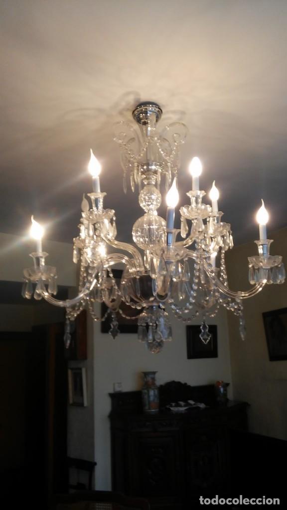 Antig&uuml;edades: L&aacute;mpara de cristal estilo veneciano - Foto 1
