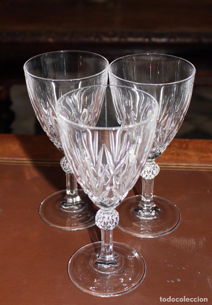 Antig&uuml;edades: JUEGO DE COPAS DE CRISTAL.REF.6108 - Foto 6