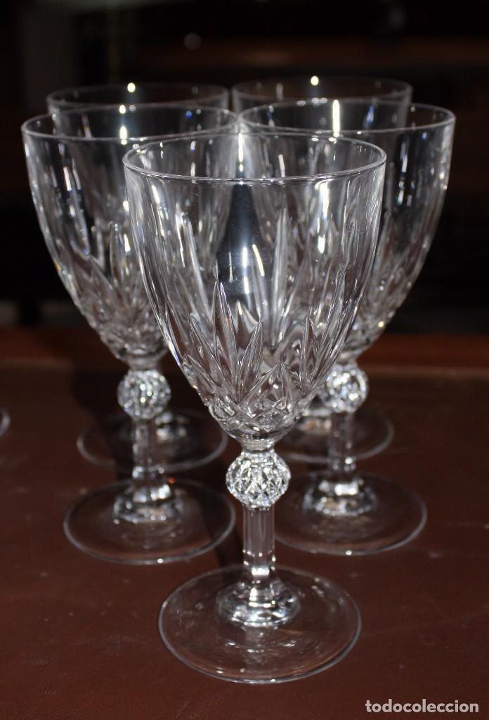 Antig&uuml;edades: JUEGO DE COPAS DE CRISTAL.REF.6108 - Foto 9
