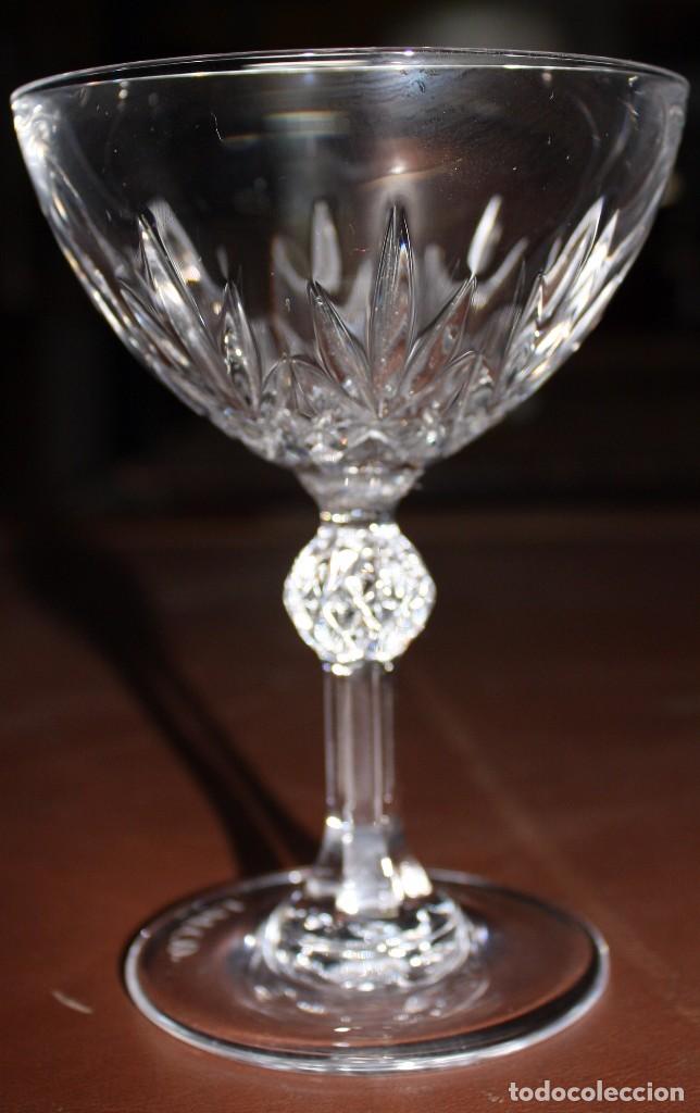 Antig&uuml;edades: JUEGO DE COPAS DE CRISTAL.REF.6108 - Foto 11