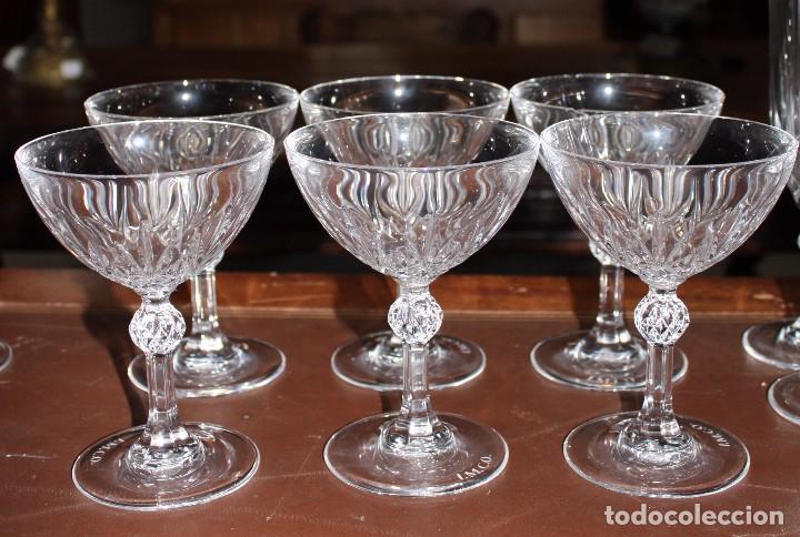 Antig&uuml;edades: JUEGO DE COPAS DE CRISTAL.REF.6108 - Foto 12