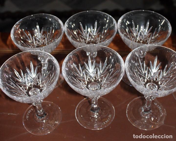Antig&uuml;edades: JUEGO DE COPAS DE CRISTAL.REF.6108 - Foto 13