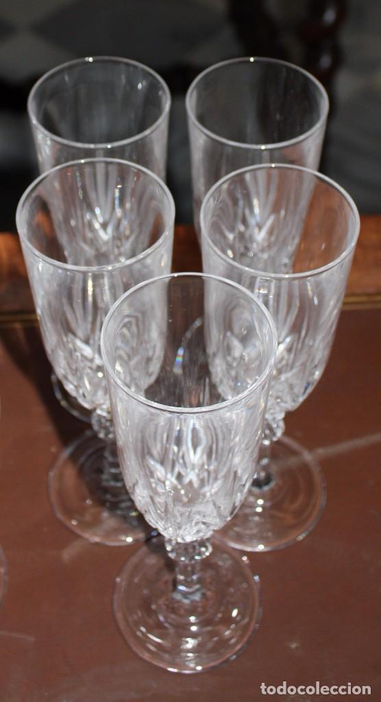 Antig&uuml;edades: JUEGO DE COPAS DE CRISTAL.REF.6108 - Foto 16