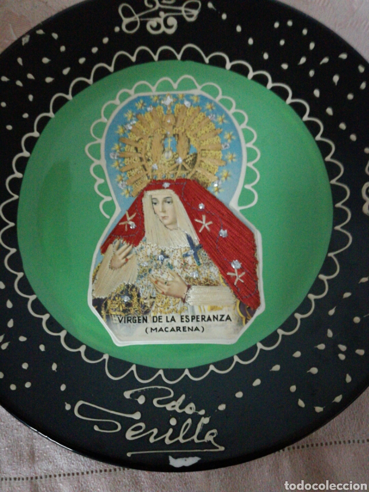 Antig&uuml;edades: Plato Rdo. de Sevilla Esperanza Macarena - Foto 3