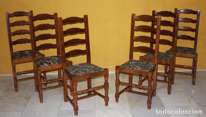 Antig&uuml;edades: 6 SILLAS DE ROBLE.REF 6109 - Foto 1