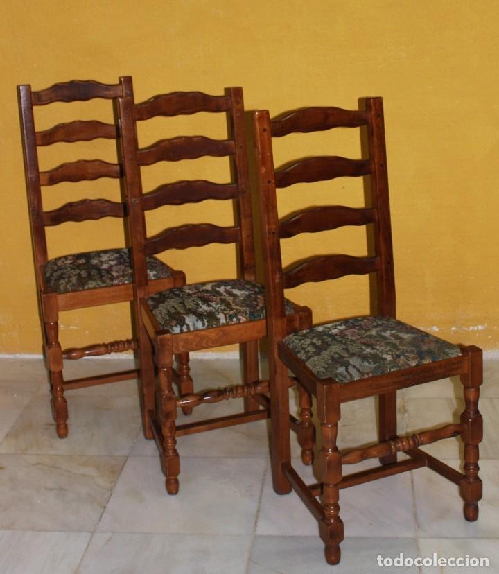 Antig&uuml;edades: 6 SILLAS DE ROBLE.REF 6109 - Foto 2