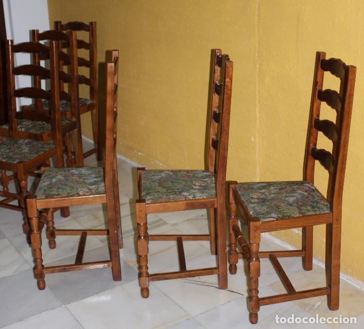 Antig&uuml;edades: 6 SILLAS DE ROBLE.REF 6109 - Foto 3
