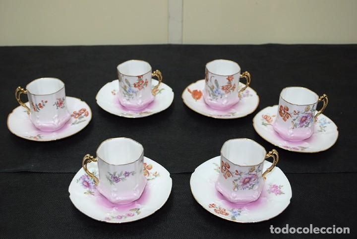 Antig&uuml;edades: JUEGO DE CAF&Eacute; ANTIGUO - LIMOGES - Foto 8