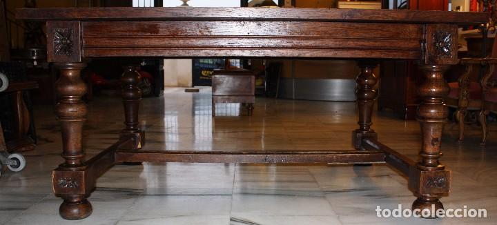 Antig&uuml;edades: MESA PARA COMEDOR, ROBLE MACIZO. REF.6113 - Foto 3
