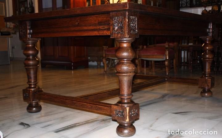 Antig&uuml;edades: MESA PARA COMEDOR, ROBLE MACIZO. REF.6113 - Foto 6