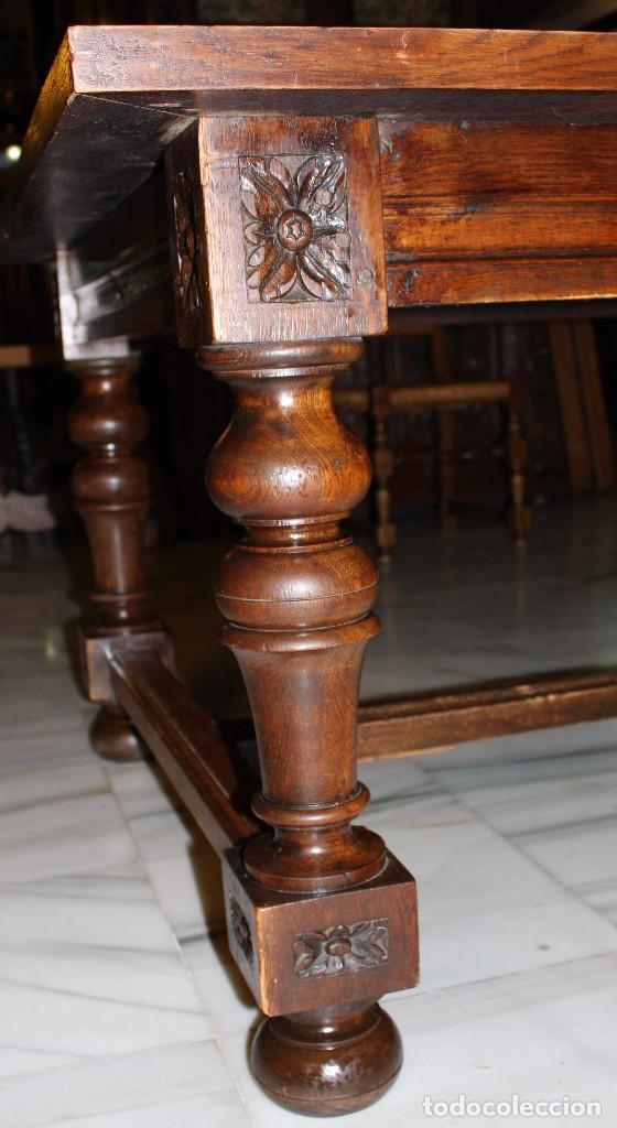 Antig&uuml;edades: MESA PARA COMEDOR, ROBLE MACIZO. REF.6113 - Foto 8