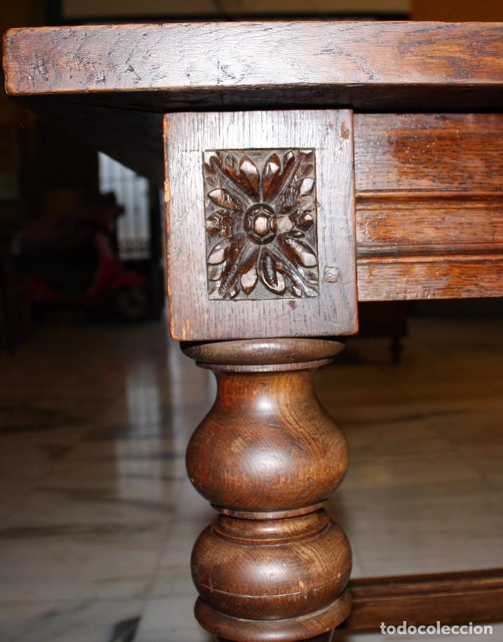 Antig&uuml;edades: MESA PARA COMEDOR, ROBLE MACIZO. REF.6113 - Foto 9