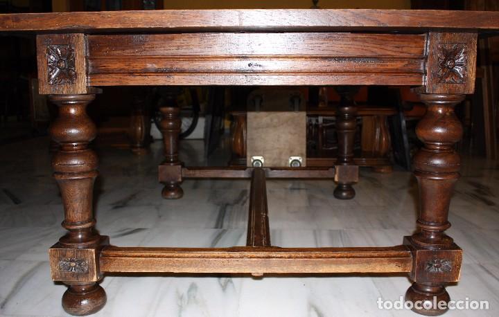 Antig&uuml;edades: MESA PARA COMEDOR, ROBLE MACIZO. REF.6113 - Foto 10