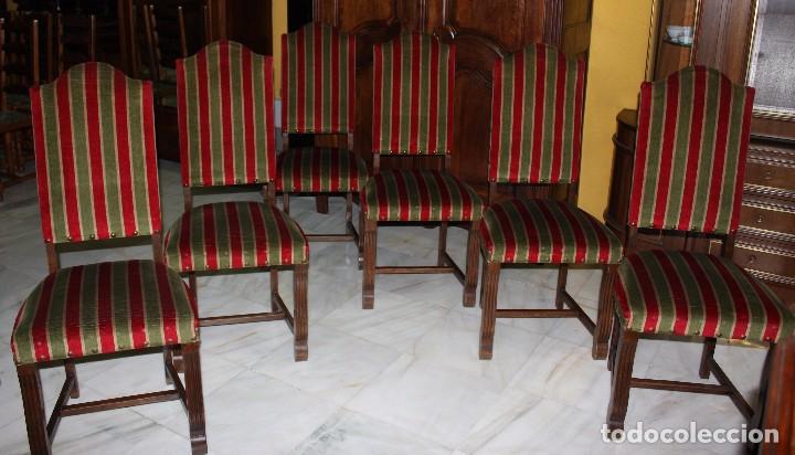 Antig&uuml;edades: 6 SILLAS DE ESTILO ESPA&Ntilde;OL.REF.6124 - Foto 7