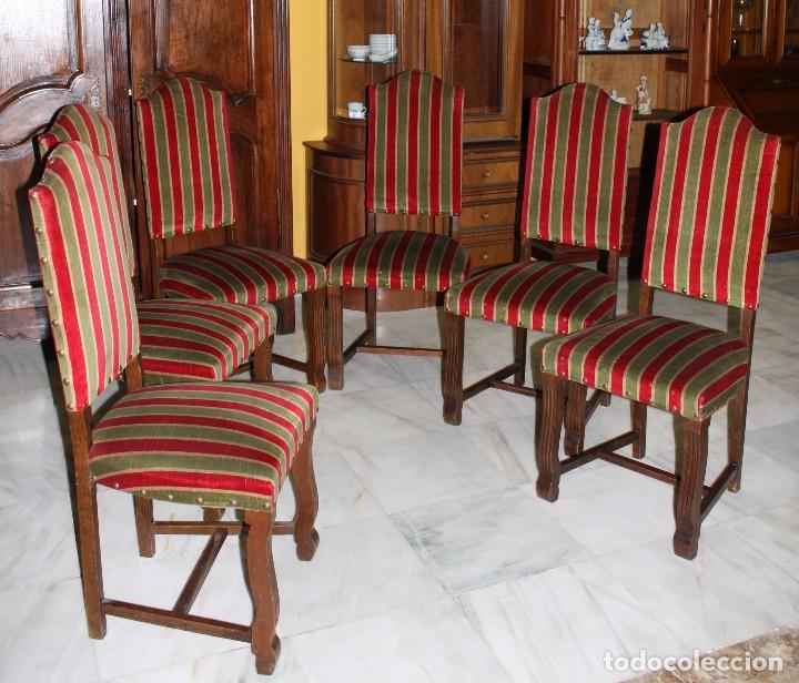 Antig&uuml;edades: 6 SILLAS DE ESTILO ESPA&Ntilde;OL.REF.6124 - Foto 11