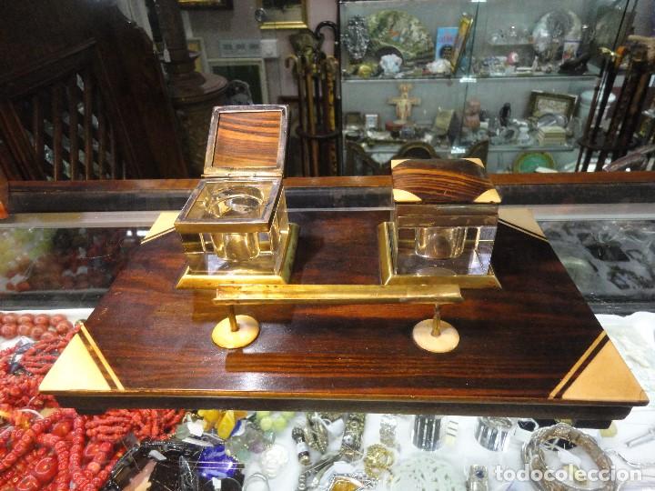 Antig&uuml;edades: TINTERO DE SOBREMESA - Foto 2