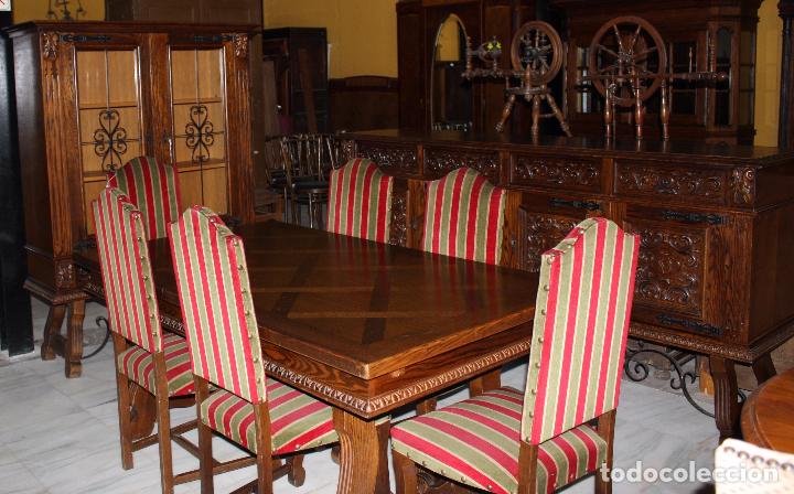 Antig&uuml;edades: 6 SILLAS DE ESTILO ESPA&Ntilde;OL.REF.6124 - Foto 12