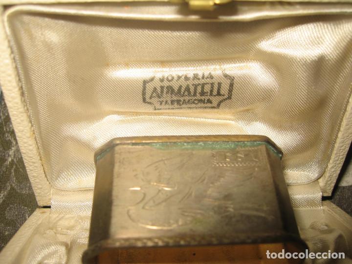 Antig&uuml;edades: SERVILLETERO PLATA GRABADO 14,8 gr - Foto 3