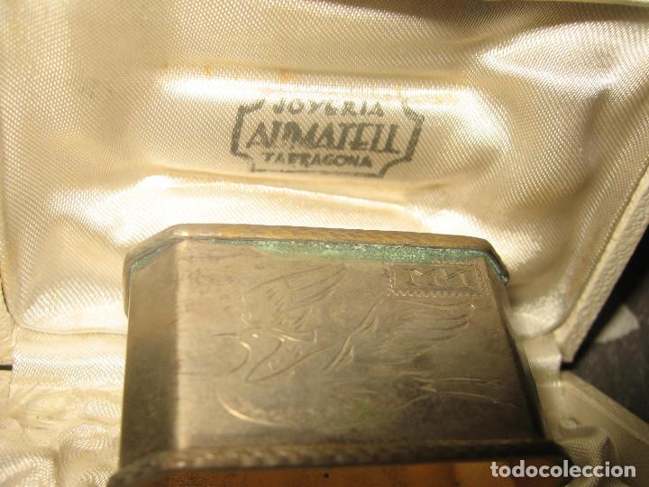 Antig&uuml;edades: SERVILLETERO PLATA GRABADO 14,8 gr - Foto 4