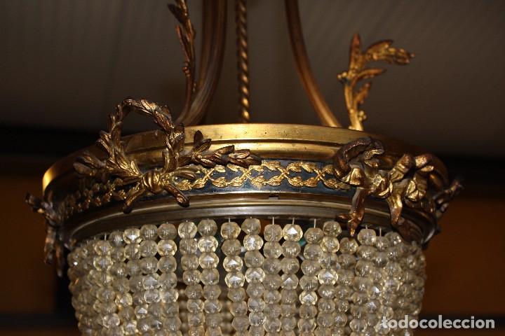 Antig&uuml;edades: LAMPARA, CRISTAL Y METAL. REF:6137 - Foto 2