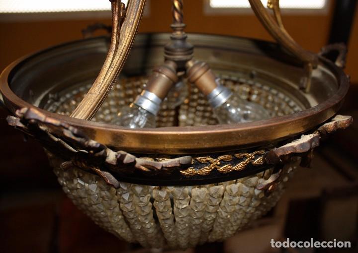 Antig&uuml;edades: LAMPARA, CRISTAL Y METAL. REF:6137 - Foto 5