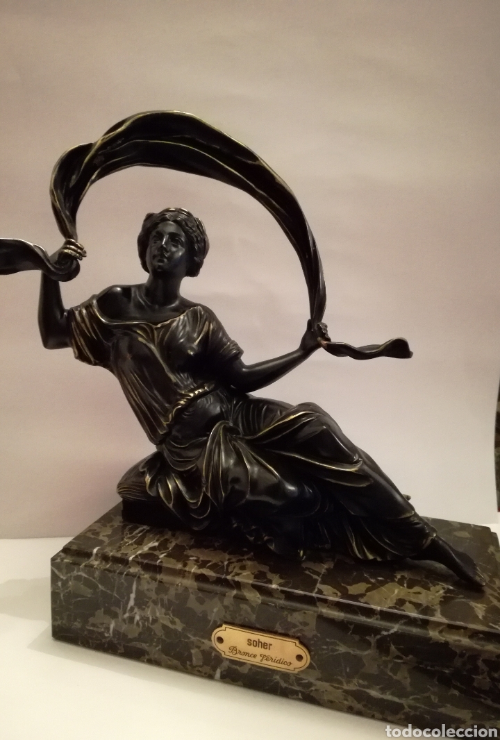 Antiquit&eacute;s: Figura de bronce de la prestigiosa firma SOHER.