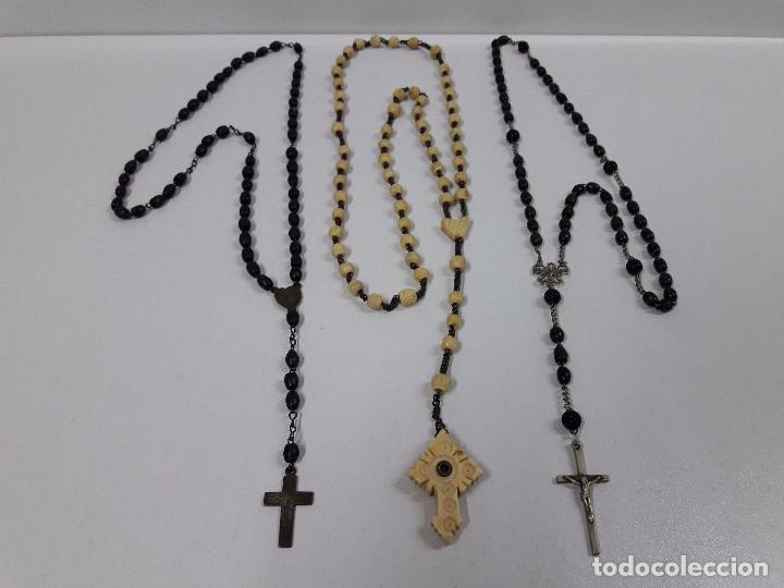 Antig&uuml;edades: TRES ROSARIOS ANTIGUOS - Foto 1