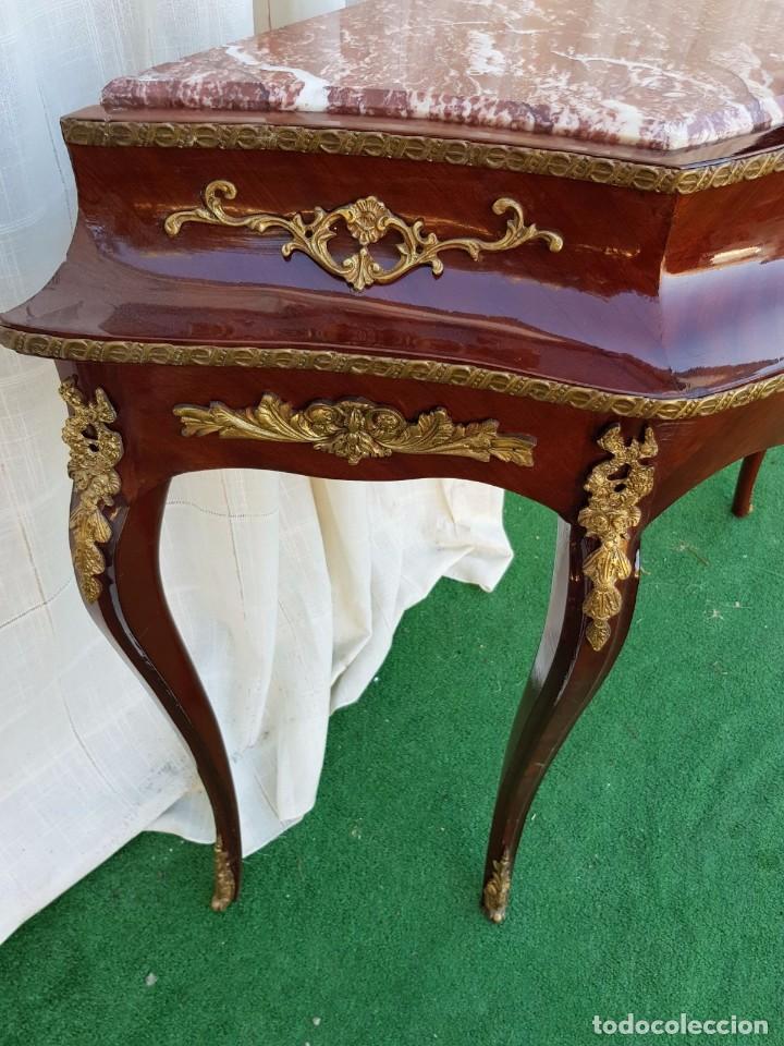 Antig&uuml;edades: CONSOLA ESTILO FRANCES CON MARMOL - Foto 4