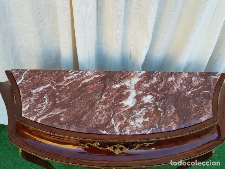 Antig&uuml;edades: CONSOLA ESTILO FRANCES CON MARMOL - Foto 9