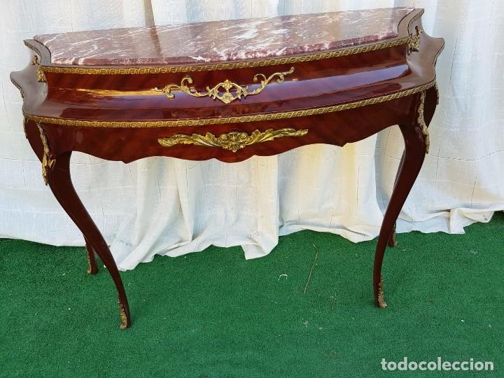 Antig&uuml;edades: CONSOLA ESTILO FRANCES CON MARMOL - Foto 10