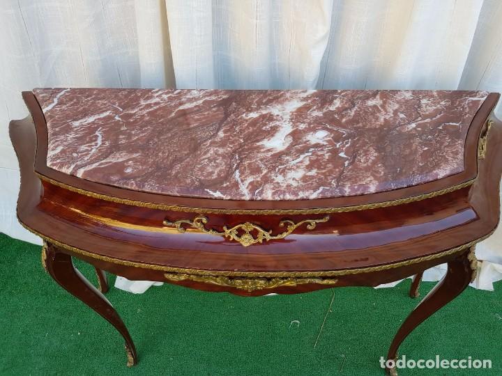 Antig&uuml;edades: CONSOLA ESTILO FRANCES CON MARMOL - Foto 12