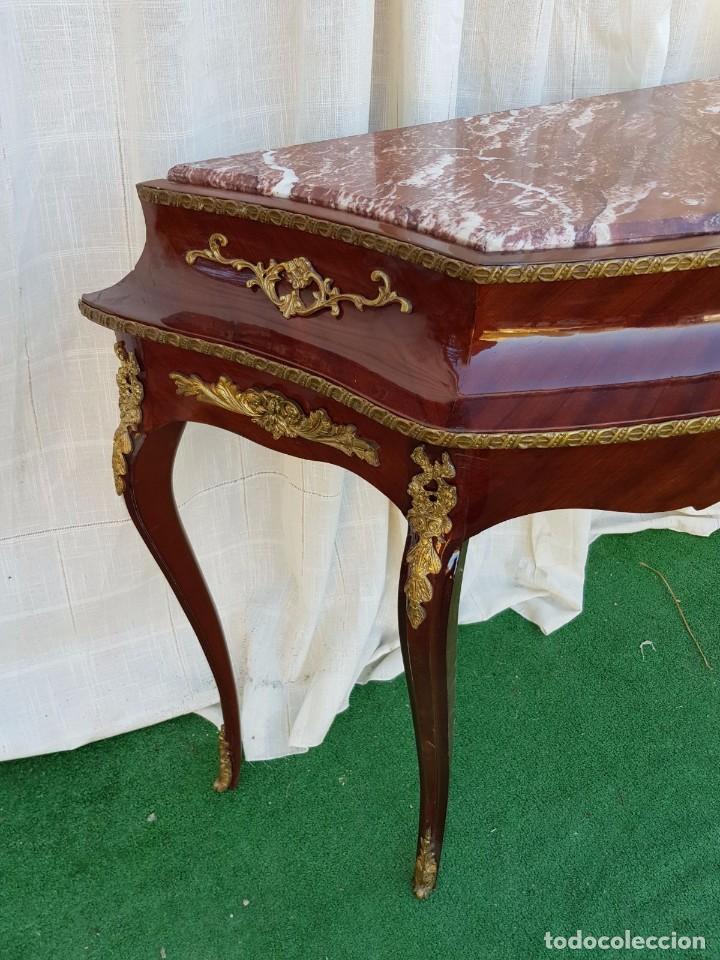 Antig&uuml;edades: CONSOLA ESTILO FRANCES CON MARMOL - Foto 13