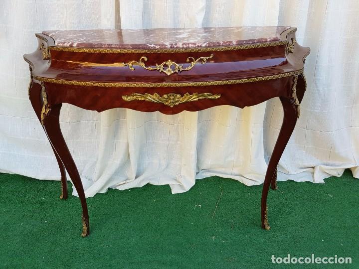 Antig&uuml;edades: CONSOLA ESTILO FRANCES CON MARMOL - Foto 14