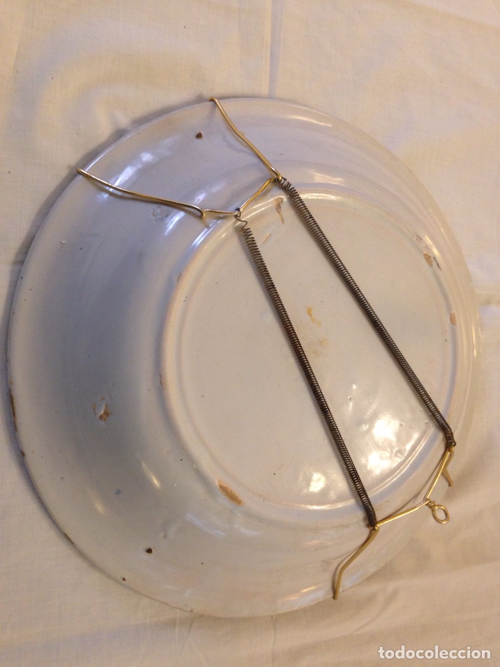 Antig&uuml;edades: Plato de Manises siglo XIX - Foto 4